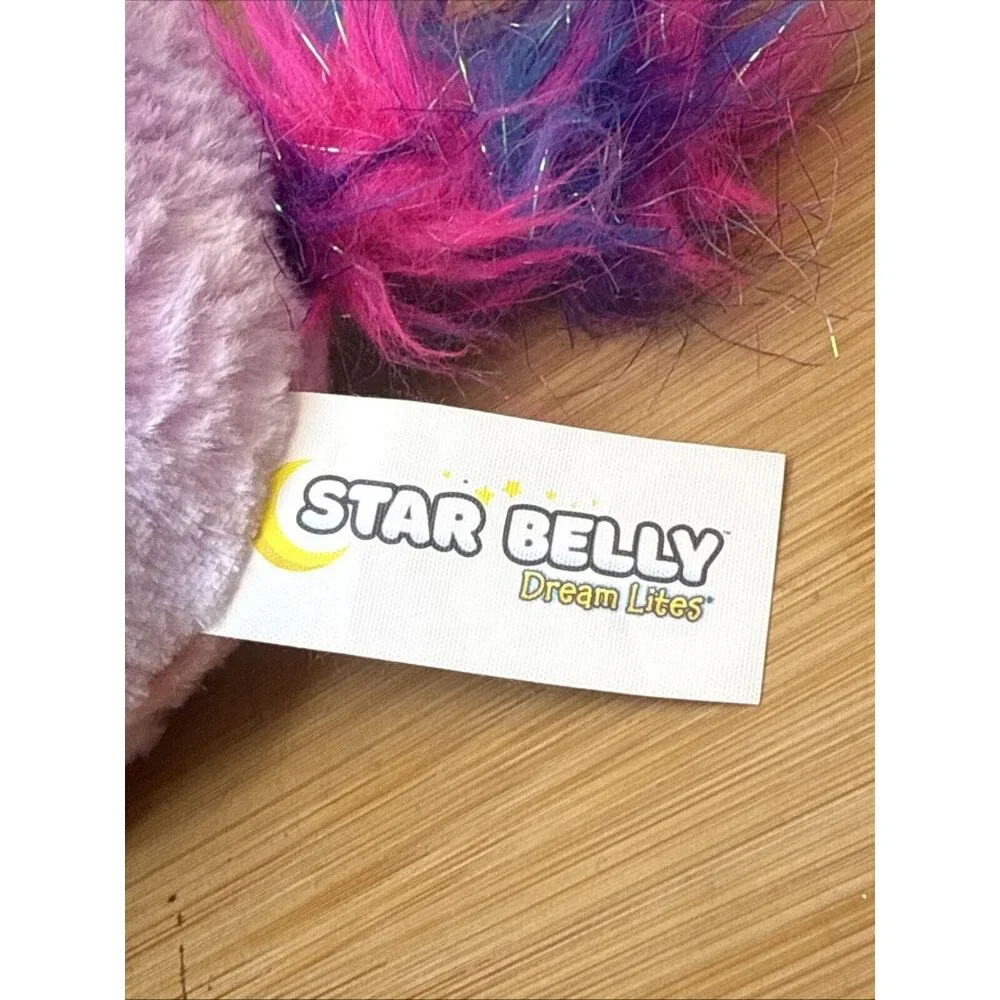 Star Belly Dream Lites Shimmering Rainbow Unicorn Stuffed Plush Night Light Up‎